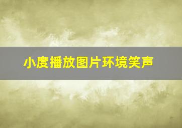 小度播放图片环境笑声