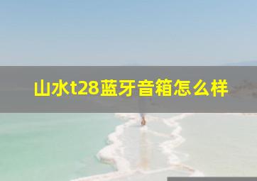 山水t28蓝牙音箱怎么样