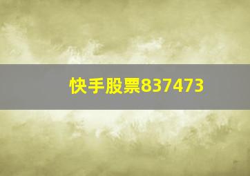 快手股票837473