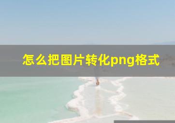 怎么把图片转化png格式