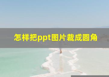 怎样把ppt图片裁成圆角