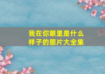 我在你眼里是什么样子的图片大全集