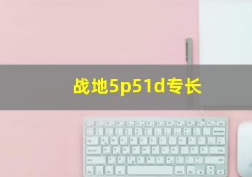 战地5p51d专长