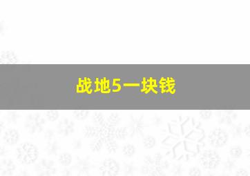 战地5一块钱