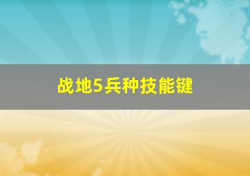 战地5兵种技能键