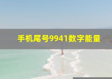 手机尾号9941数字能量