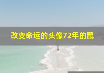 改变命运的头像72年的鼠