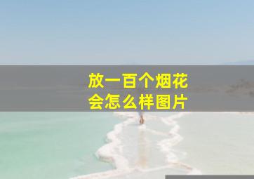 放一百个烟花会怎么样图片