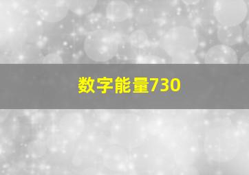 数字能量730