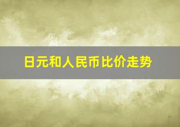 日元和人民币比价走势