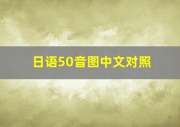 日语50音图中文对照