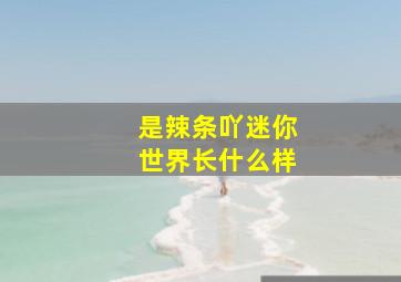 是辣条吖迷你世界长什么样