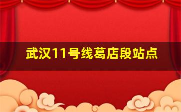 武汉11号线葛店段站点