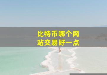 比特币哪个网站交易好一点