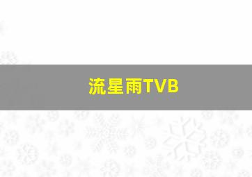 流星雨TVB