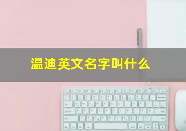 温迪英文名字叫什么