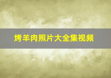 烤羊肉照片大全集视频