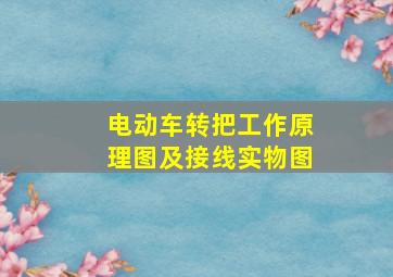 电动车转把工作原理图及接线实物图