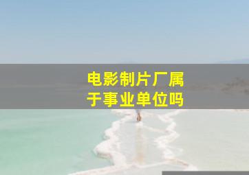 电影制片厂属于事业单位吗