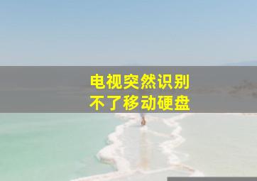 电视突然识别不了移动硬盘