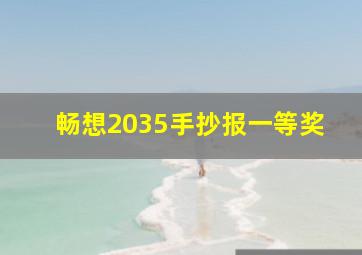 畅想2035手抄报一等奖