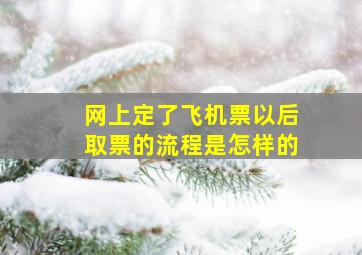 网上定了飞机票以后取票的流程是怎样的