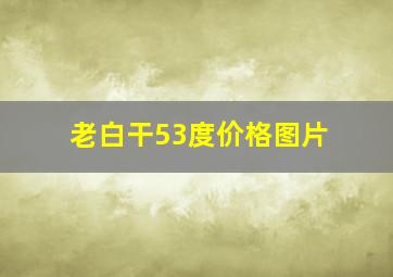 老白干53度价格图片