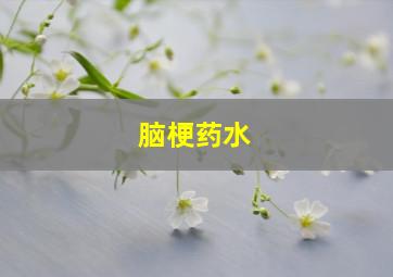 脑梗药水