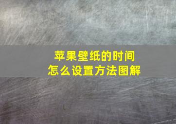 苹果壁纸的时间怎么设置方法图解