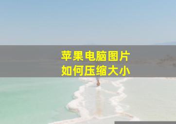 苹果电脑图片如何压缩大小