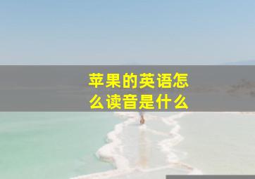 苹果的英语怎么读音是什么