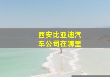 西安比亚迪汽车公司在哪里