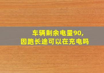 车辆剩余电量90,因跑长途可以在充电吗