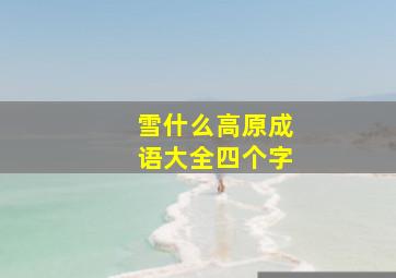 雪什么高原成语大全四个字