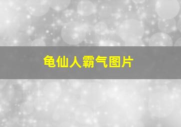 龟仙人霸气图片